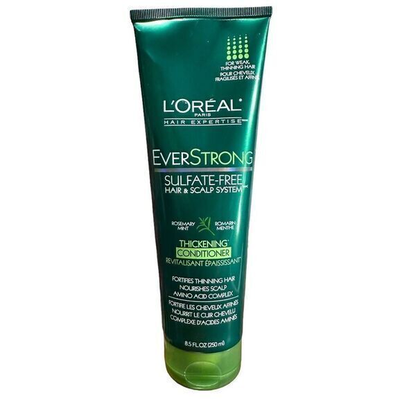 L'Oreal EverStrong Sulfate Free Hair & Scalp Rosemary Mint thickening Conditione - Picture 1 of 3